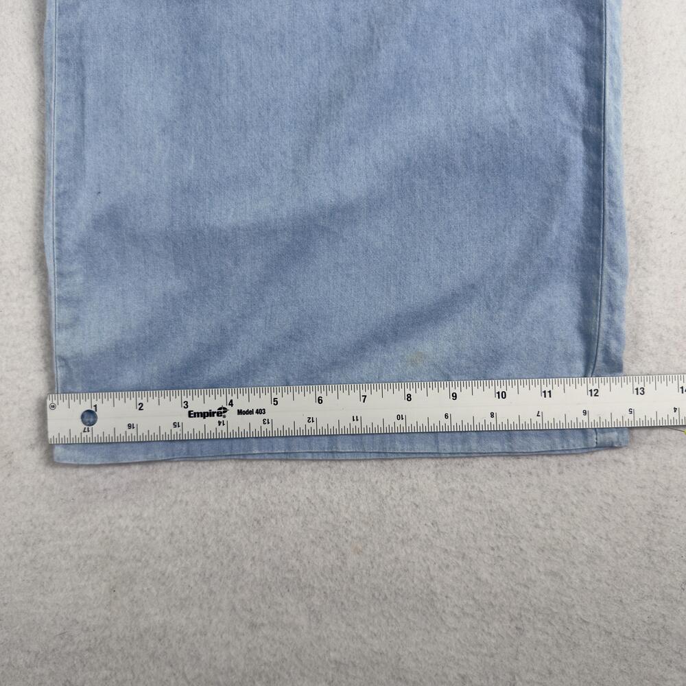 SINCERELY JULES Wide Leg High Rise Pants Paperbag Waist Pockets Baby Blue Size M - Picture 11 of 16